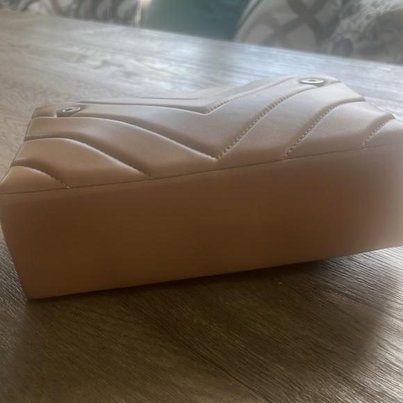 NEW Kurt Geiger Kensington X Quilted Leather Shoulder Bag tan - Picture 12 of 15